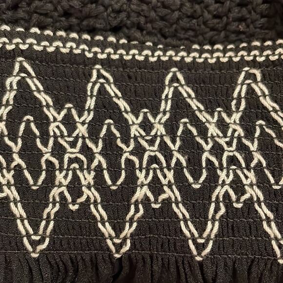 ASTR The Label Black Crochet Bodice Maxi Dress‎ Medium - Picture 5 of 10